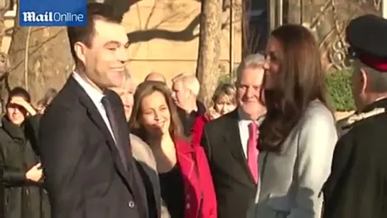 Duchess of Cambridge in baby blue coat