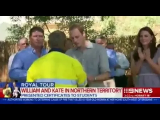 Kate and William in Uluru