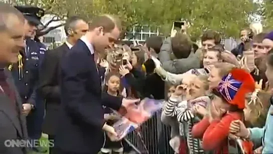 Prince William, Kate receive warm welcome in chilly Christchurch