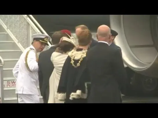 Royals arrive in New Zeland