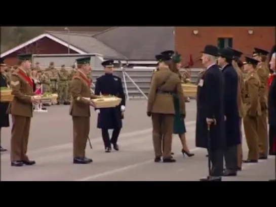 Kate celebrates St Patrick's day with Irish Guards