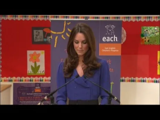 Kate makes first speech as Duchess of Cambridge