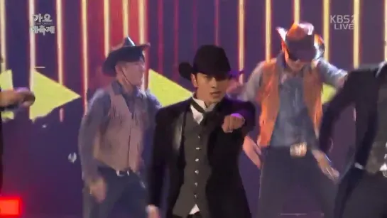 141226 Gayo Daejukjae - Wild Wild West, Happy (2PM VIXX BTS)