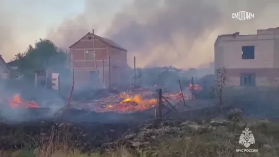 Применение пожарной авиации в Ростовской области невозможно из-за сильного ветра, сообщил начальник ГУ МЧС России по региону Сер