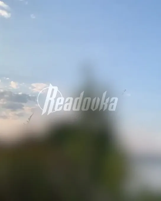 ️  ️The spectacular moment of the destruction of one of the drones this morning in the Moscow region ️  ️ ️