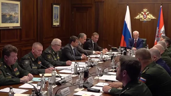 ️Russian Defense Minister Belousov holds a series of meetings on ensuring the security of border regions — Russian Defense Minis