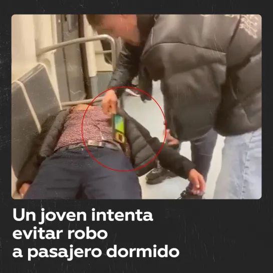 Pasajero dormido es víctima de la delincuencia en el metro de Barcelona