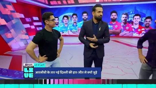 Aamir visited the Star Sports studios_