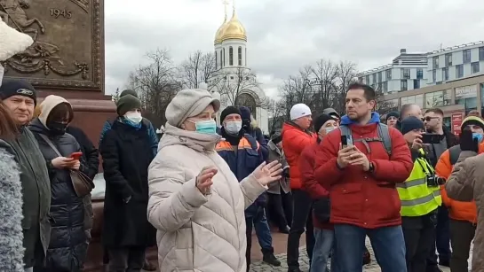 Протестующая в Калининграде