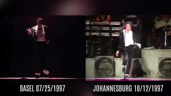 Michael Jackson ｜ Billie Jean Comparison Basel (07⧸25⧸1997) VS Johannesburg (10⧸12⧸1997)