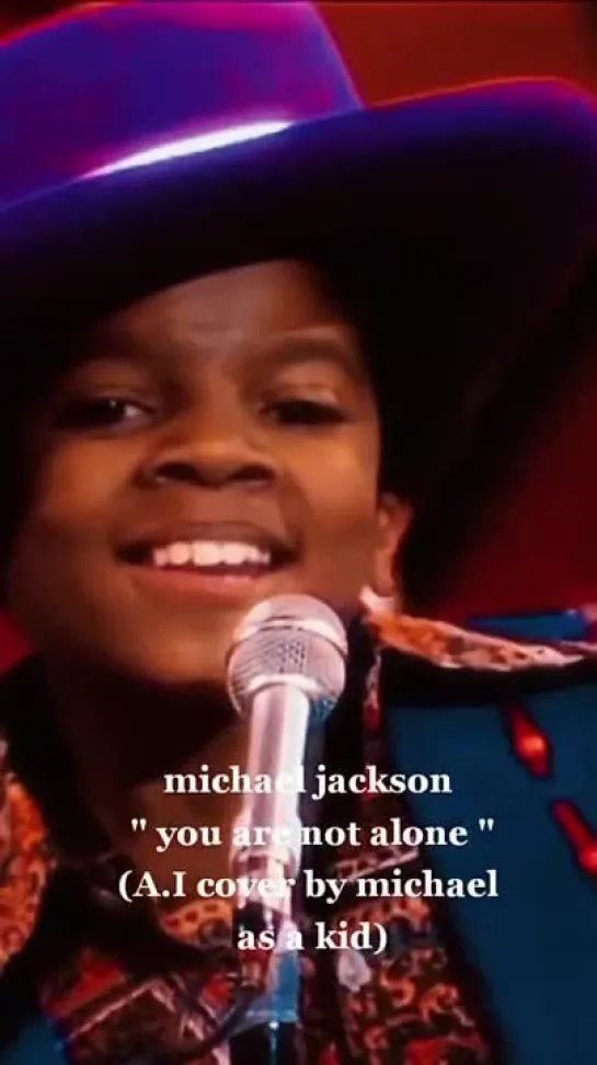 Young Michael Jackson singing  🎶You Are Not Alone🎶(AI Cover)