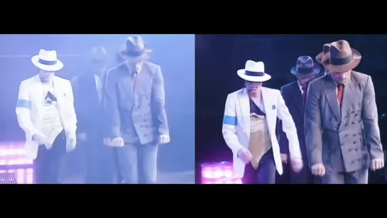 Michael Jackson — Smooth Criminal - DWT Buenos Aires-Mexico 1993 (Comparison)