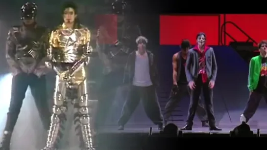 Michael Jackson - They Dont Care About Us Comparison Helsinki 1997 VS This Is It 2009