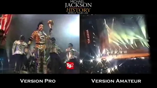 Michael Jackson Version Pro VS Version Amateur HIStory World Tour Milan 1997 ᴴᴰ