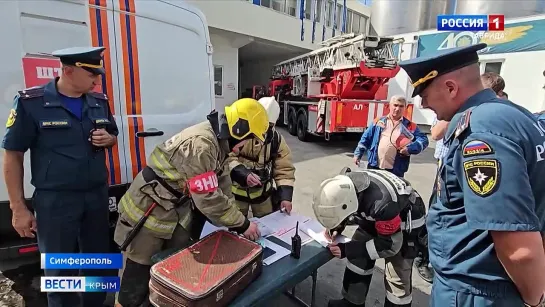 Пожар повышенной сложности вспыхнул на пивобезалкогольном комбинате в Крыму в рамках учений