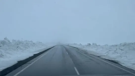 Дорога в Териберку 15 апреля