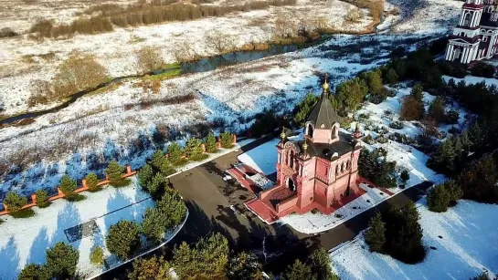 Полёт над пригородом Суздаля