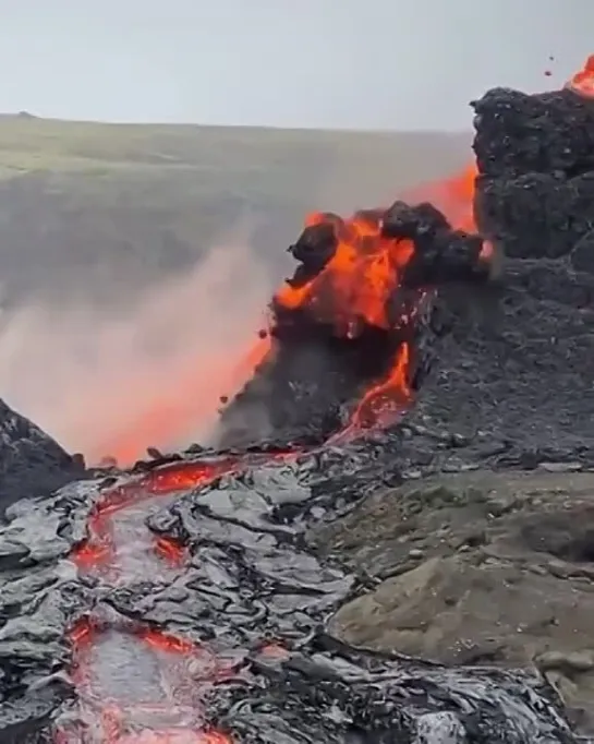 Volcanic eruption in Iceland