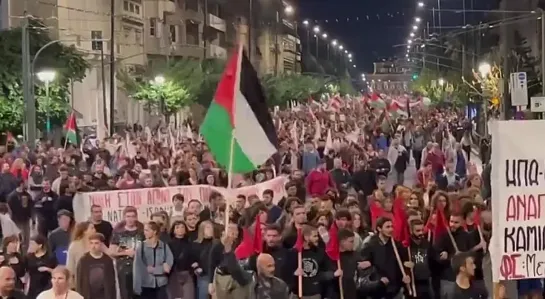 🇬🇷🇵🇸 В Греции прошли акции в поддержку палестинцев