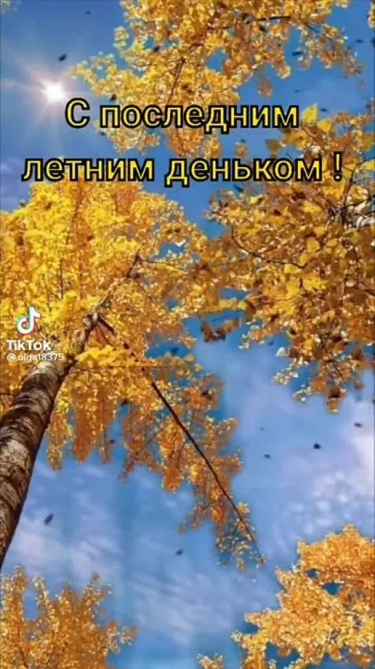 До свидания лето!