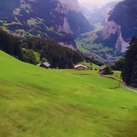 The stunning village of Lauterbrunnen, Switzerland