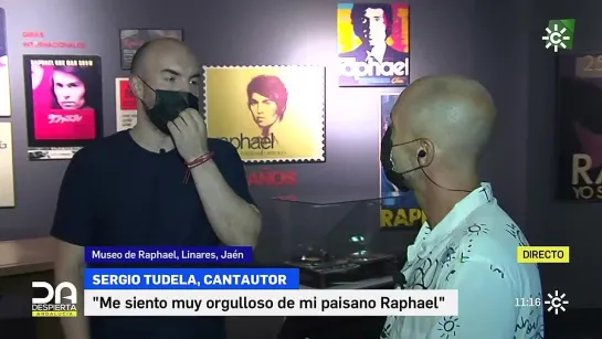 Sergio Tudela en el Museo de Raphael