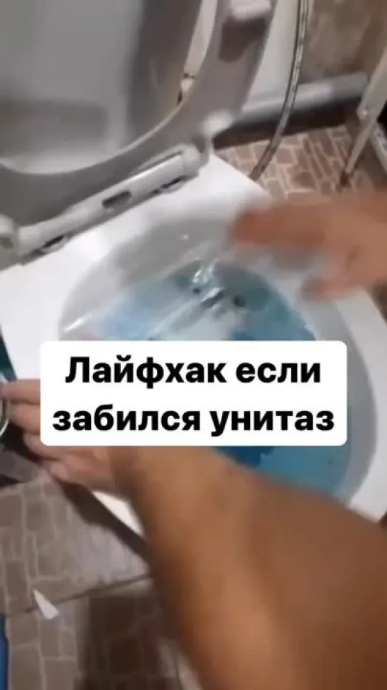 Лайфхак - если у вас забился унитаз 🚽