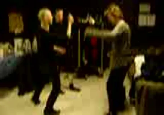 Chad Gray, Ryan Martinie, Matt McDonough are dancing