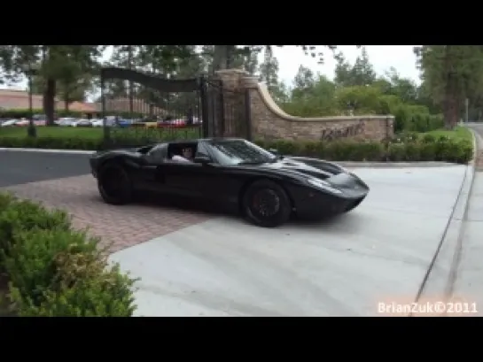 Satin Black Ford GT Acceleration