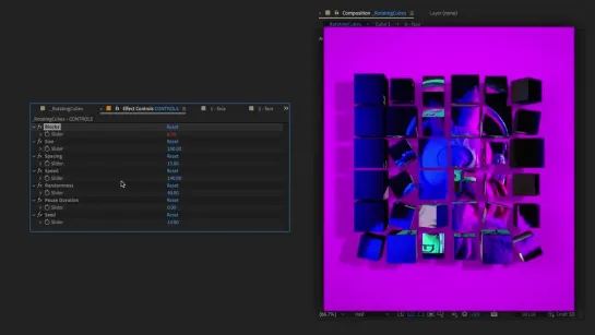 3D Rotating Cubes with this Insane After Effects Rig