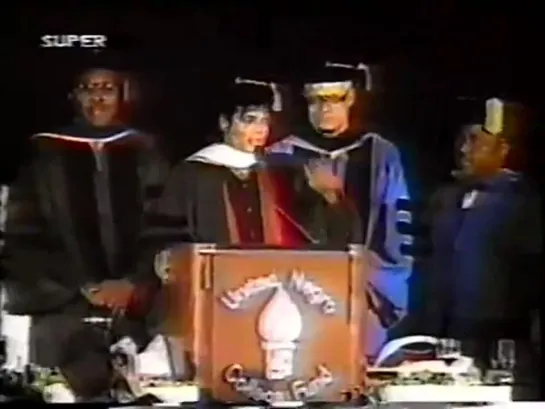 Michael Jackson's Speech at United Negro College