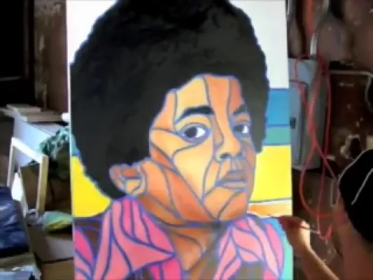 Michael Jackson Tribute Painting by Timothy Teruo Watters