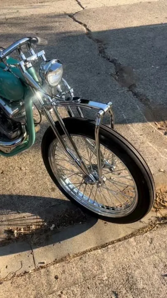 Riding is more comfortable than I thought.
 #girderfork #chop  #panshovel #panheadsforever #project #shovelhead #harleydavidsonm