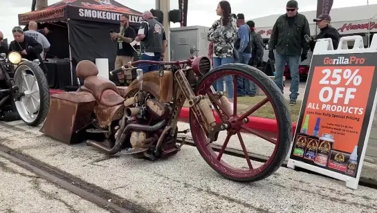 Had that lineup out at #galvestonbikerally last weekend 4 of the 6 bikes here we built rest all have our parts on them #theog #r